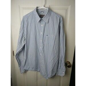 $  Mossimo Supply Co. Long Sleeve Collared Button Up Striped Shirt. Size XL